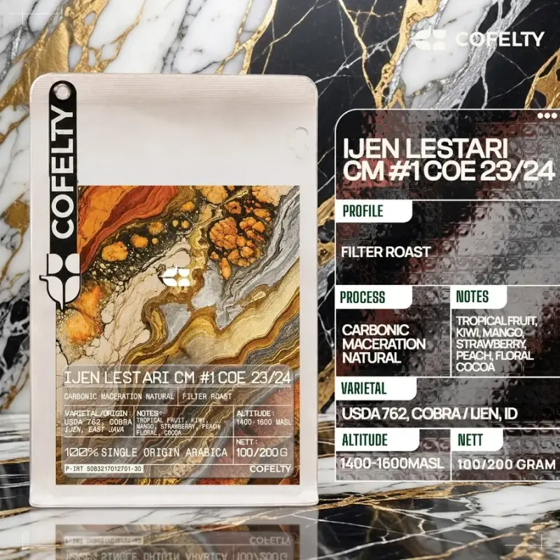 IJEN LESTARI CARBONIC MACERATION - Winner #1 Cup of Excellence 2023/2024